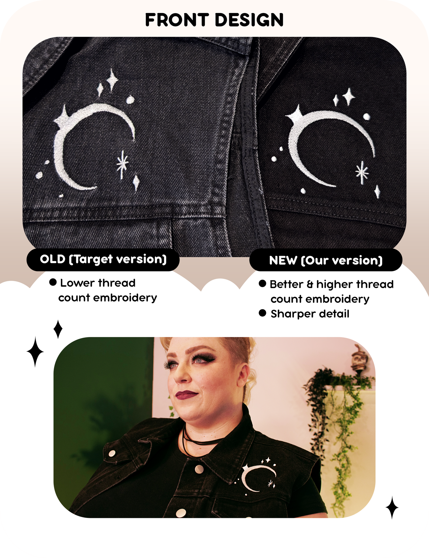 Queerness Is Celestial Denim Vest (New)
