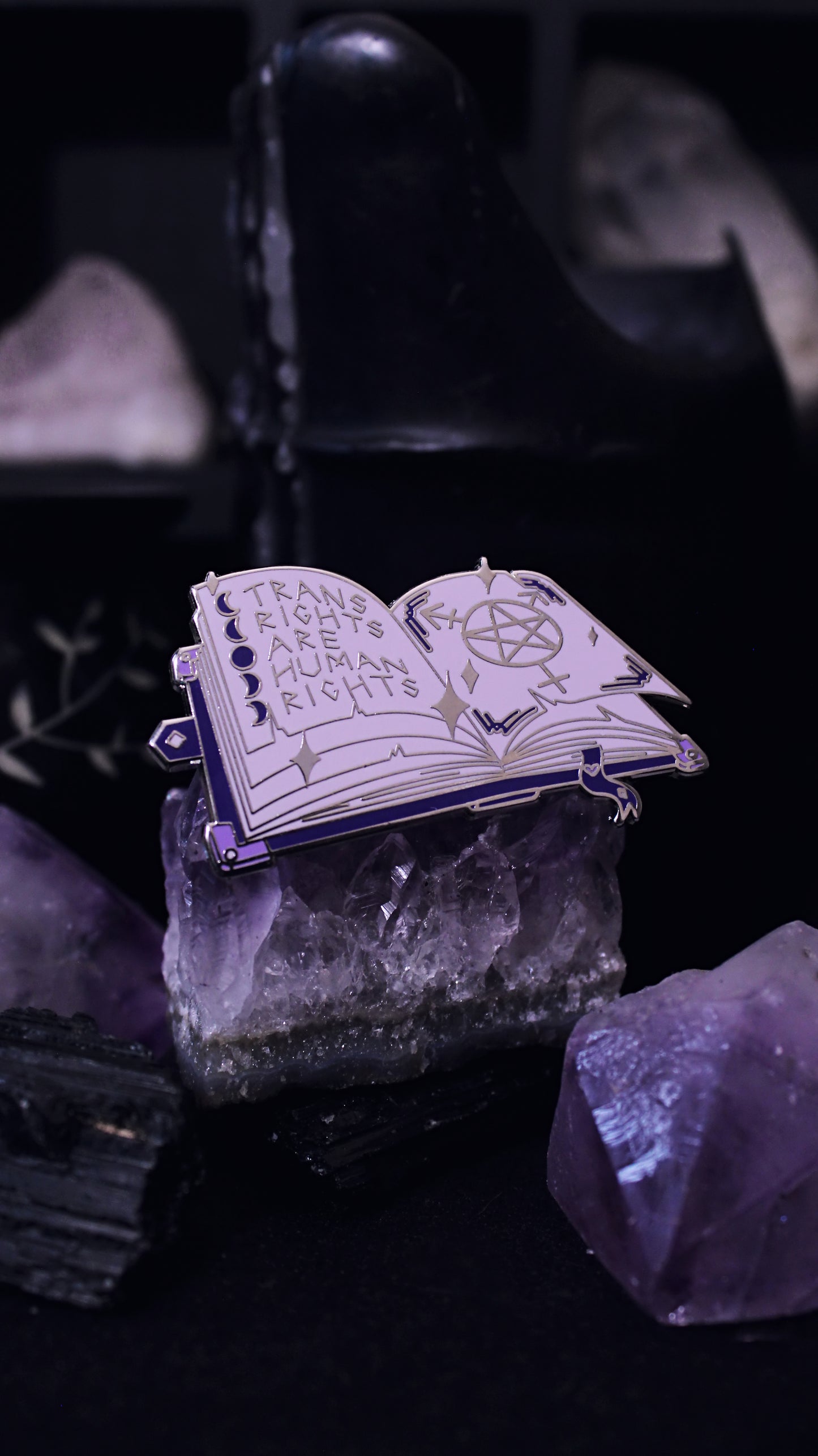 Trans Rights Grimoire Pin