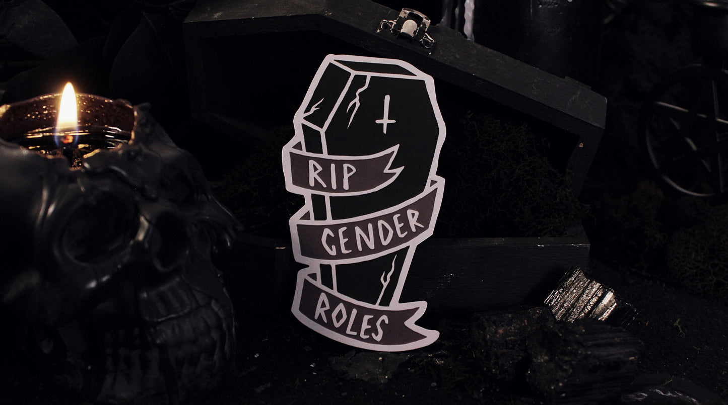 RIP Gender Roles Sticker