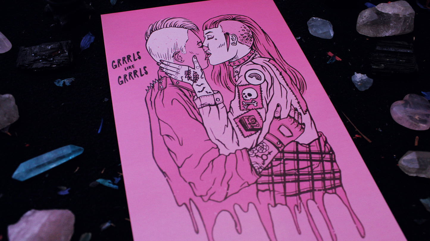 Grrrls Like Grrrls 5.5" x 8.5" Print