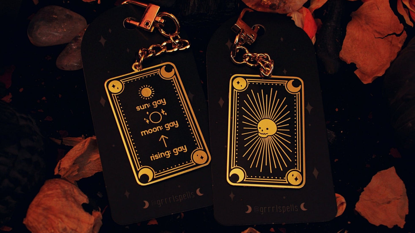 Gay Signs Keychain (A Grade) - Double Sided Enamel Keychain