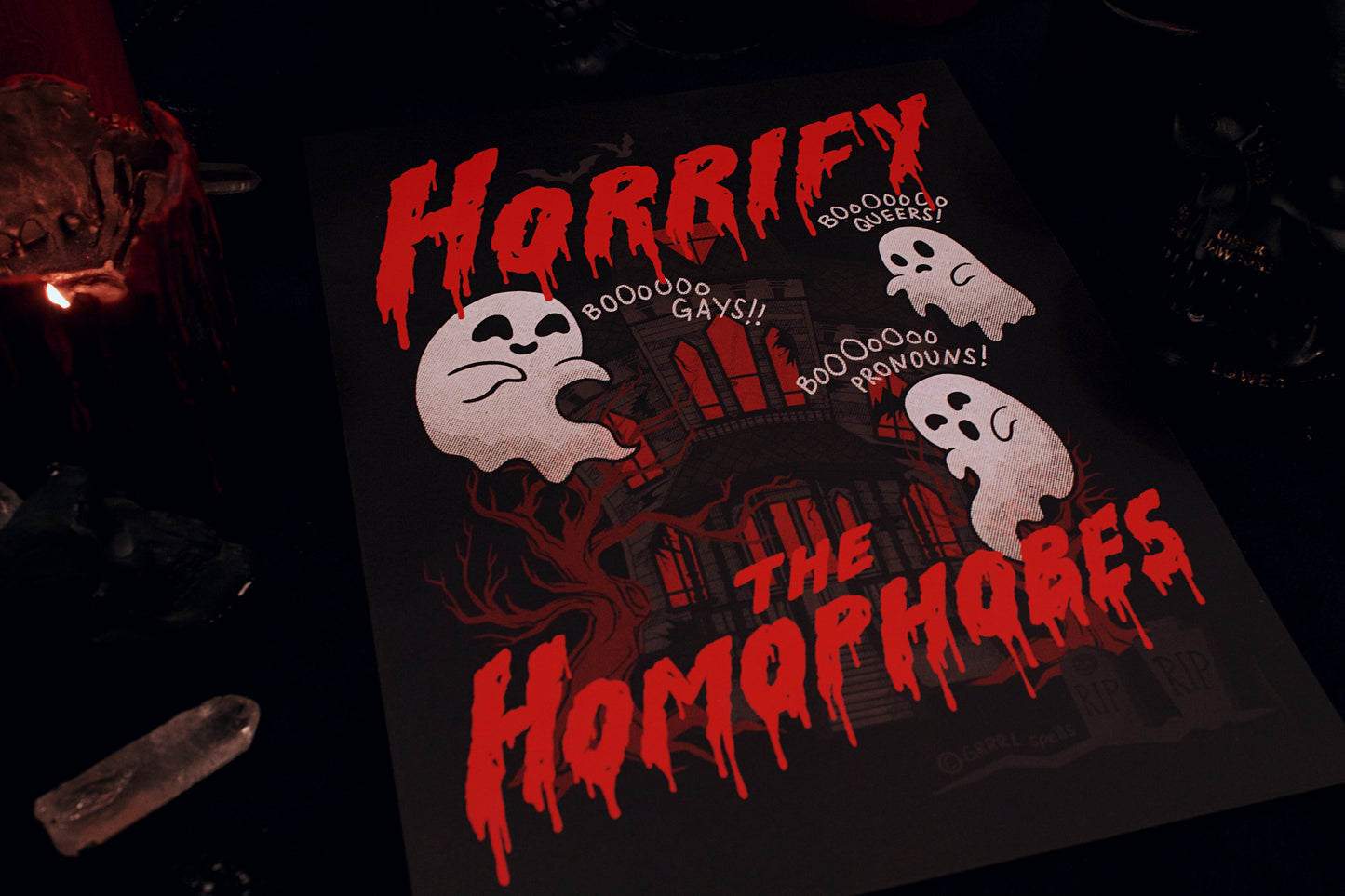 Horrify The Homophobes 9" x 12" Print