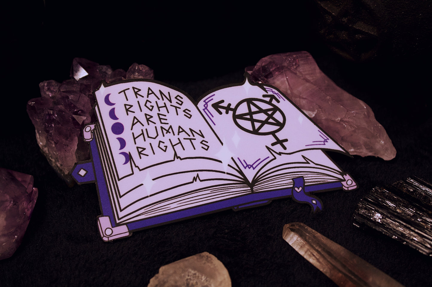Trans Rights Grimoire Magnet