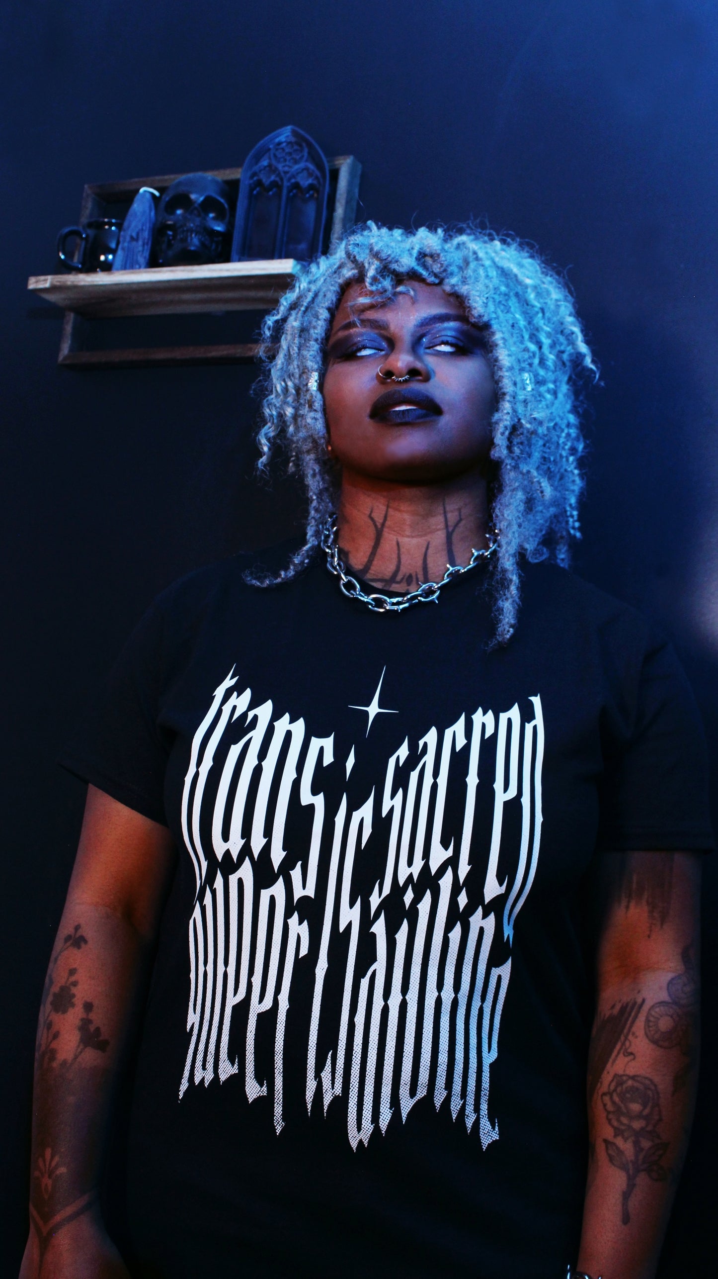 Trans Is Sacred X Queer Is Divine Wordmark Shirt