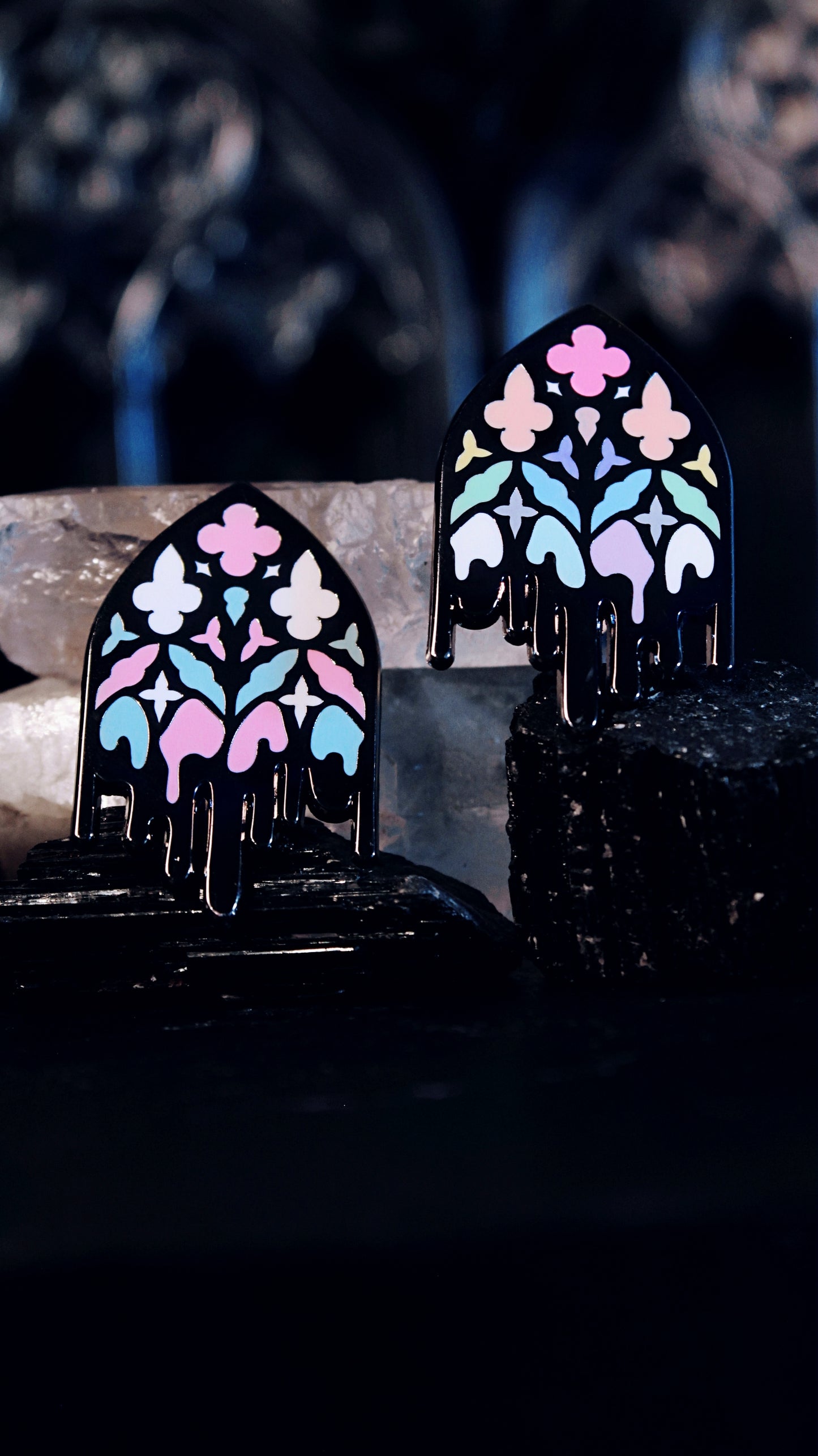 Queer Gothic Cathedral Window Pin