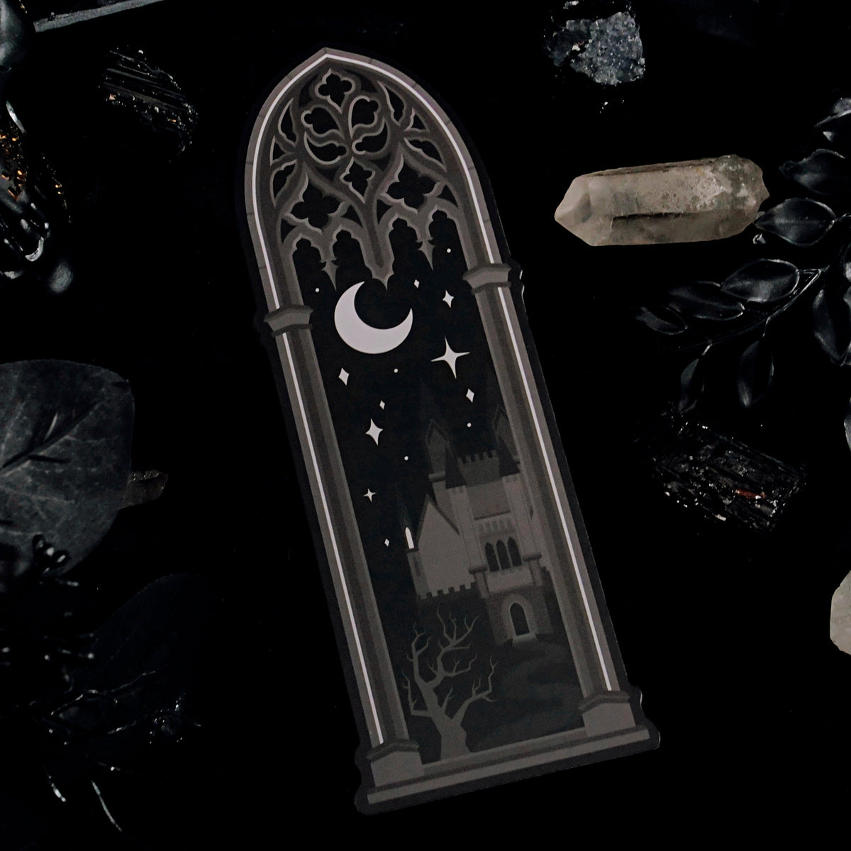 Night Castle Gothic Cathedral Arch Bookmark