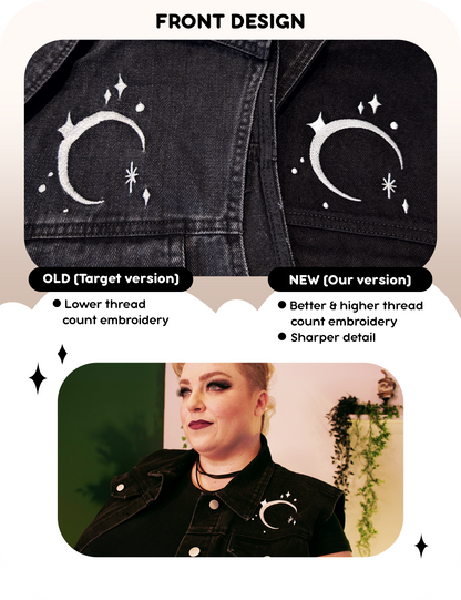 Queerness Is Celestial Denim Vest (New)