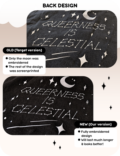 Queerness Is Celestial Denim Vest (New)