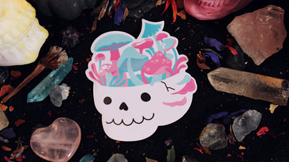 Skull Shroom Sticker