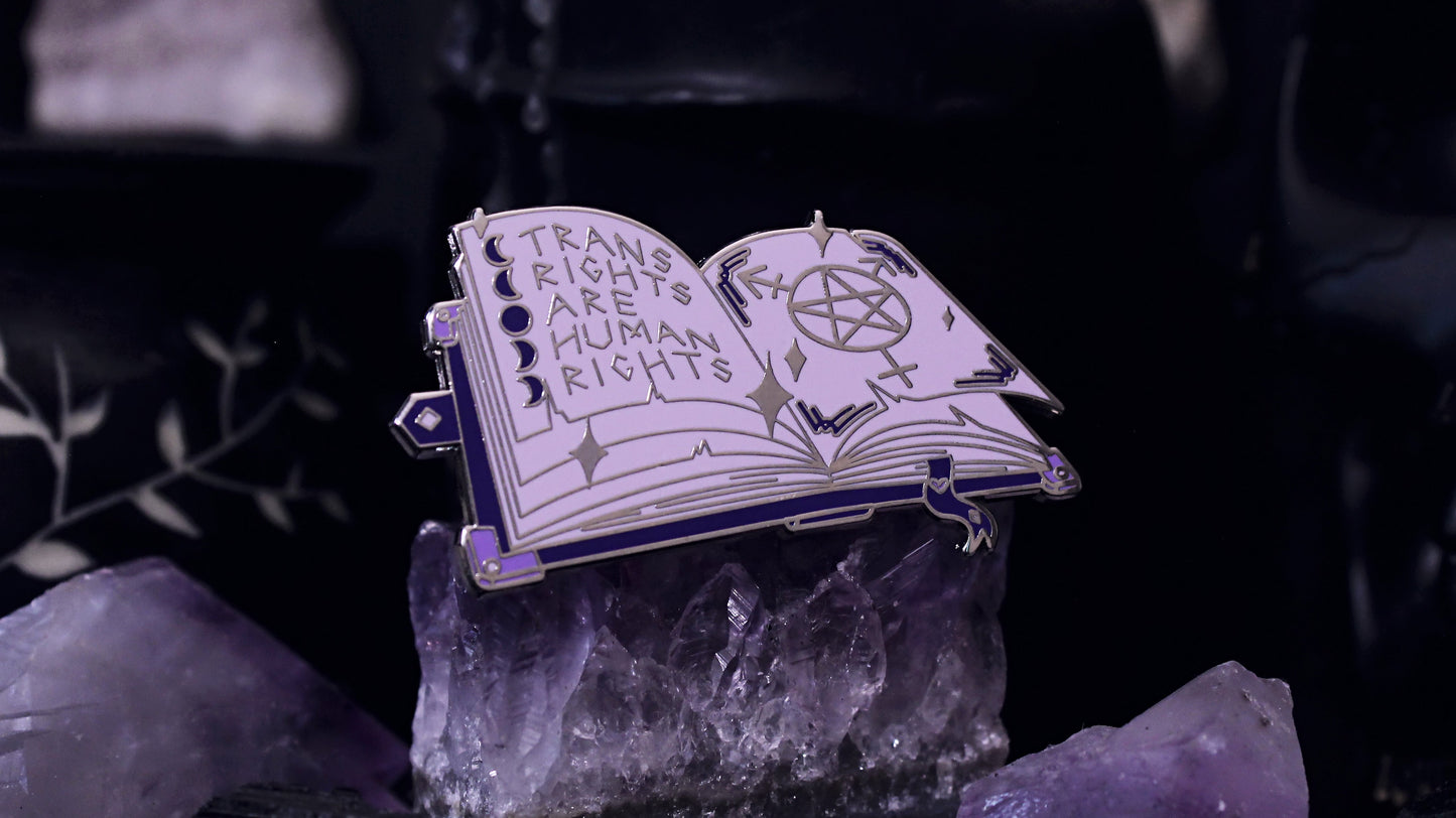 Trans Rights Grimoire Pin