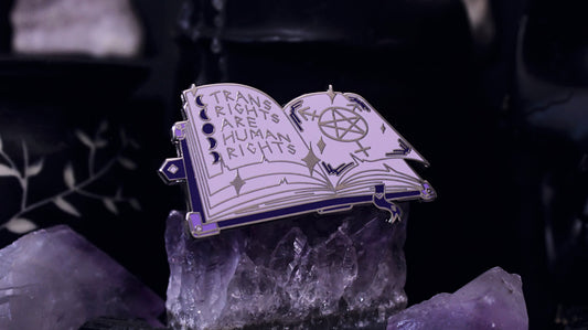 Trans Rights Grimoire Pin