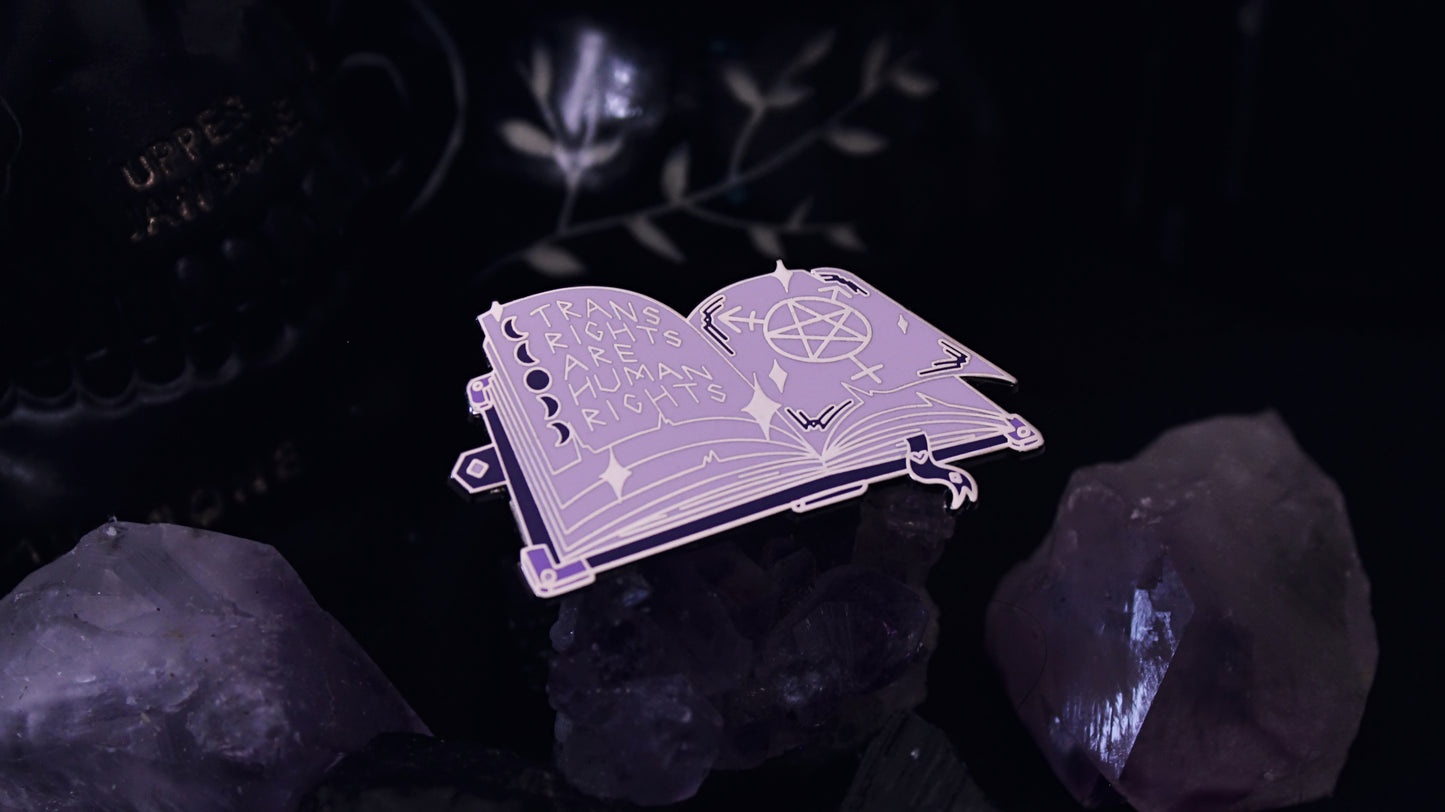 Trans Rights Grimoire Pin