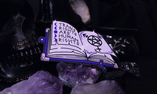 Trans Rights Grimoire Sticker