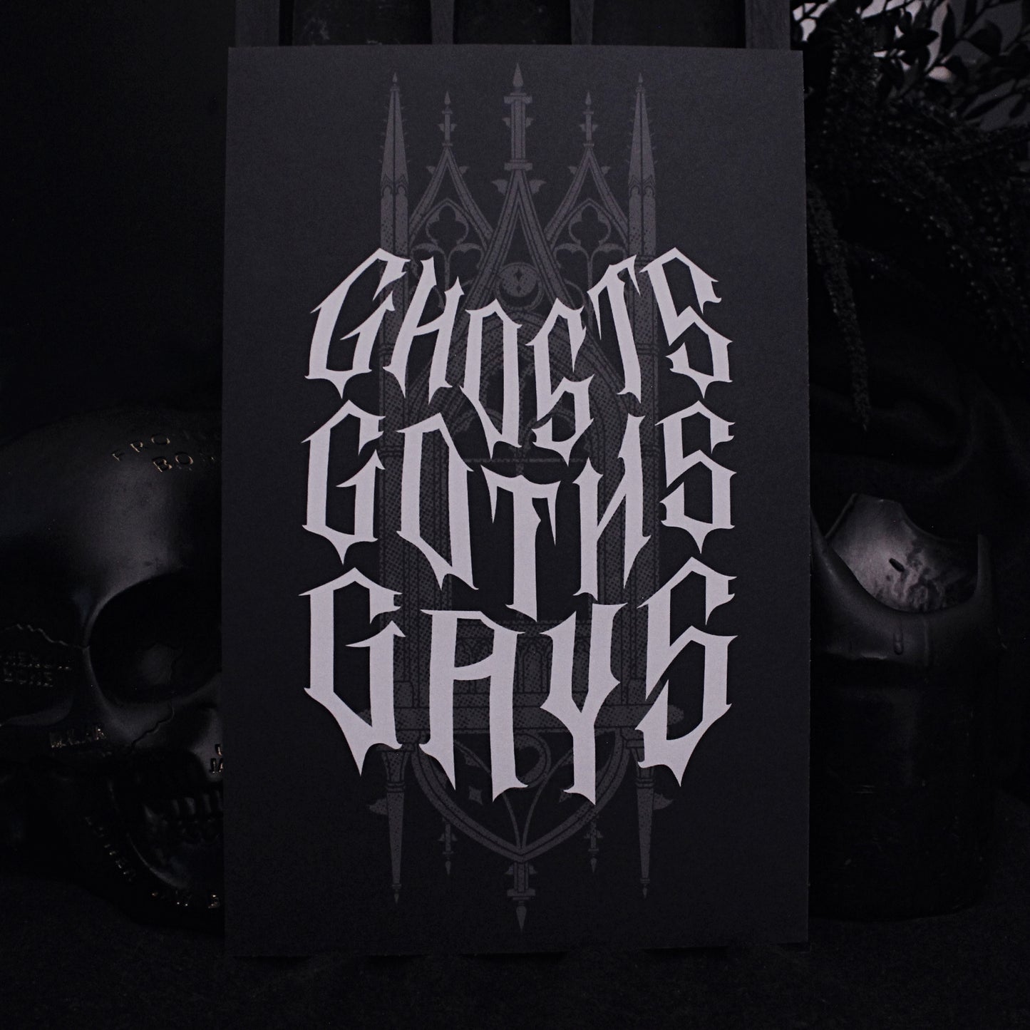 Ghosts Goths Gays 5.5" x 8.5" Print