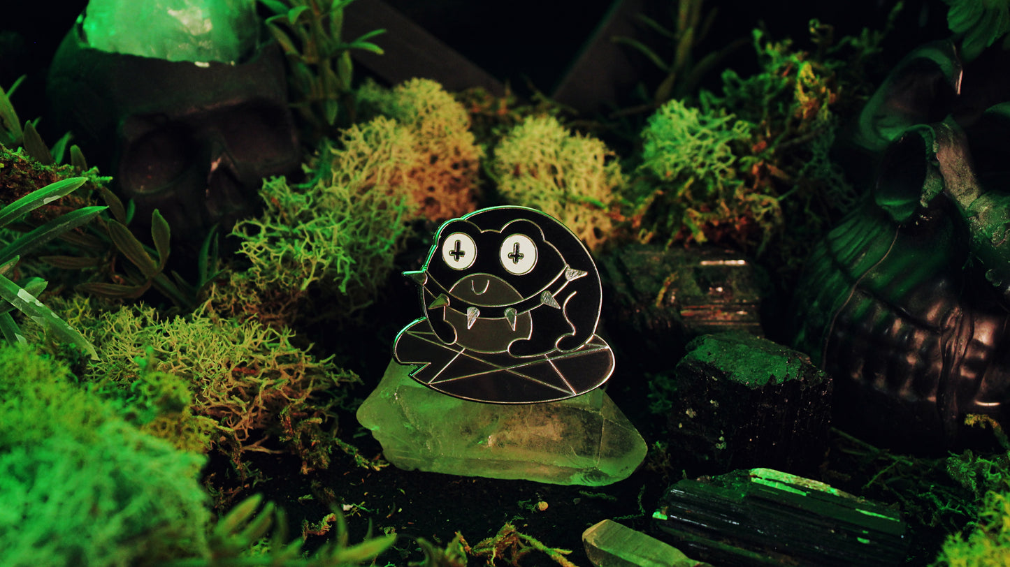 Goth Frog Pin