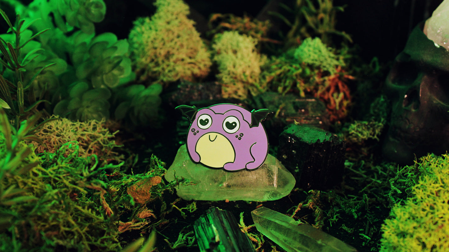 Non-binary Bat Frog Pin