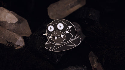 Goth Frog Pin