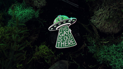 The Gay Is Out There Pin