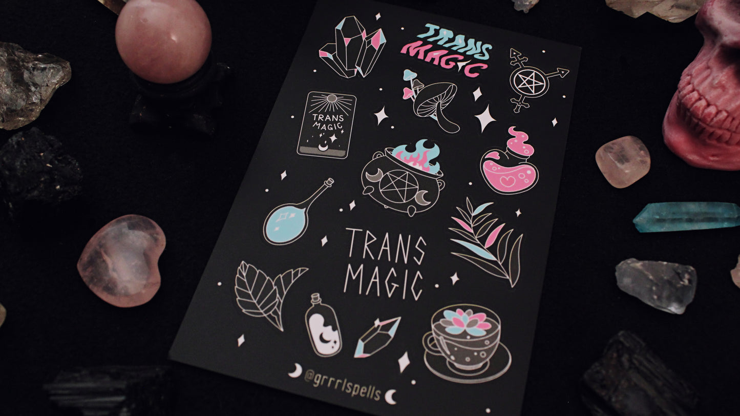 Trans Magic Sticker Sheet