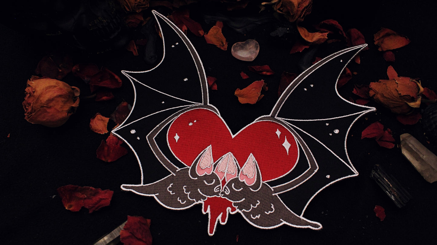 Vampire Bat Kiss Large Patch