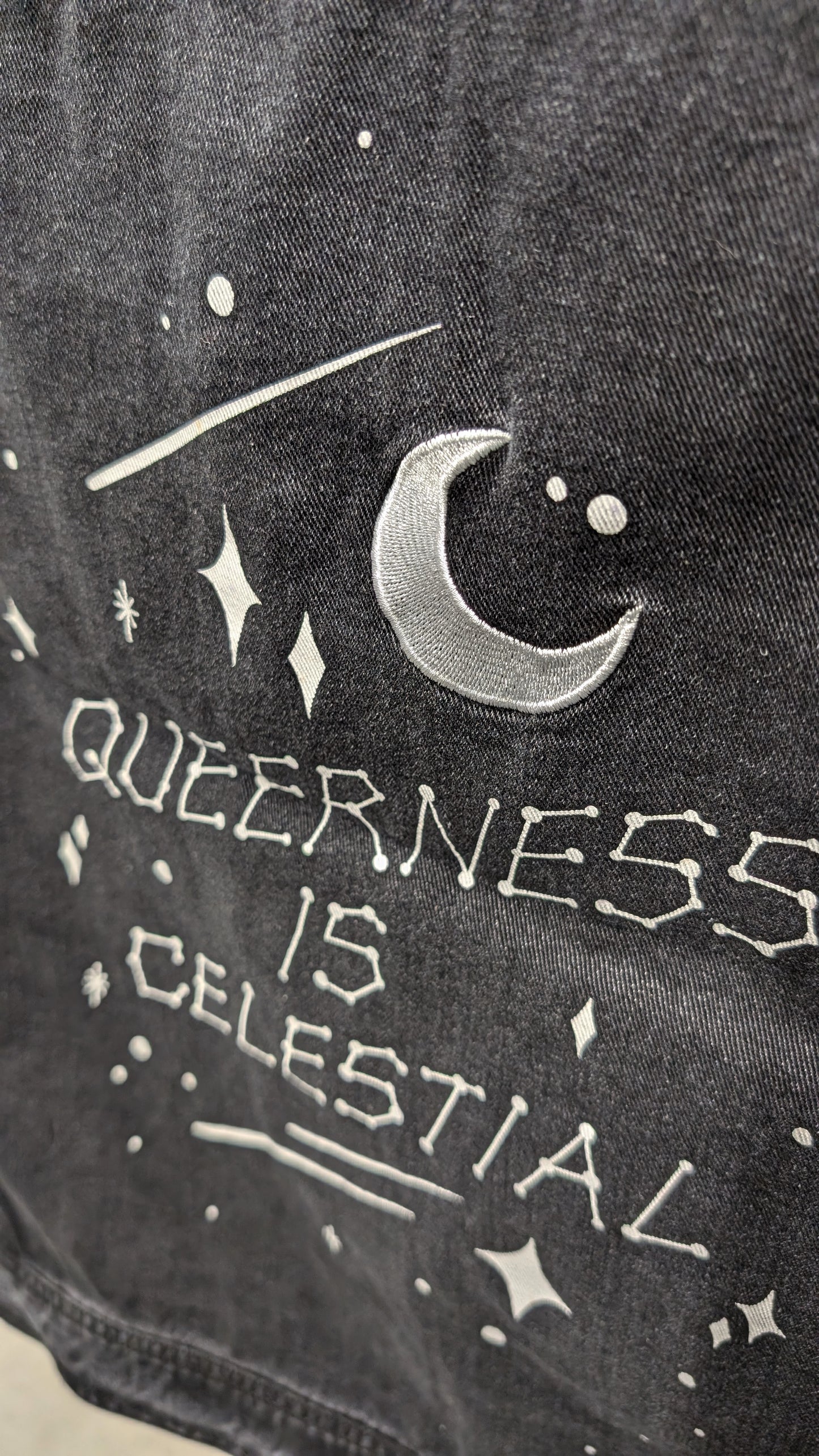 Queerness Is Celestial Denim Vest