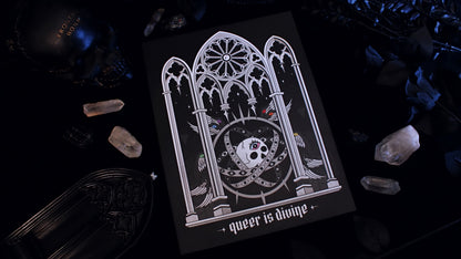 Queer Is Divine 9" x 12" Print