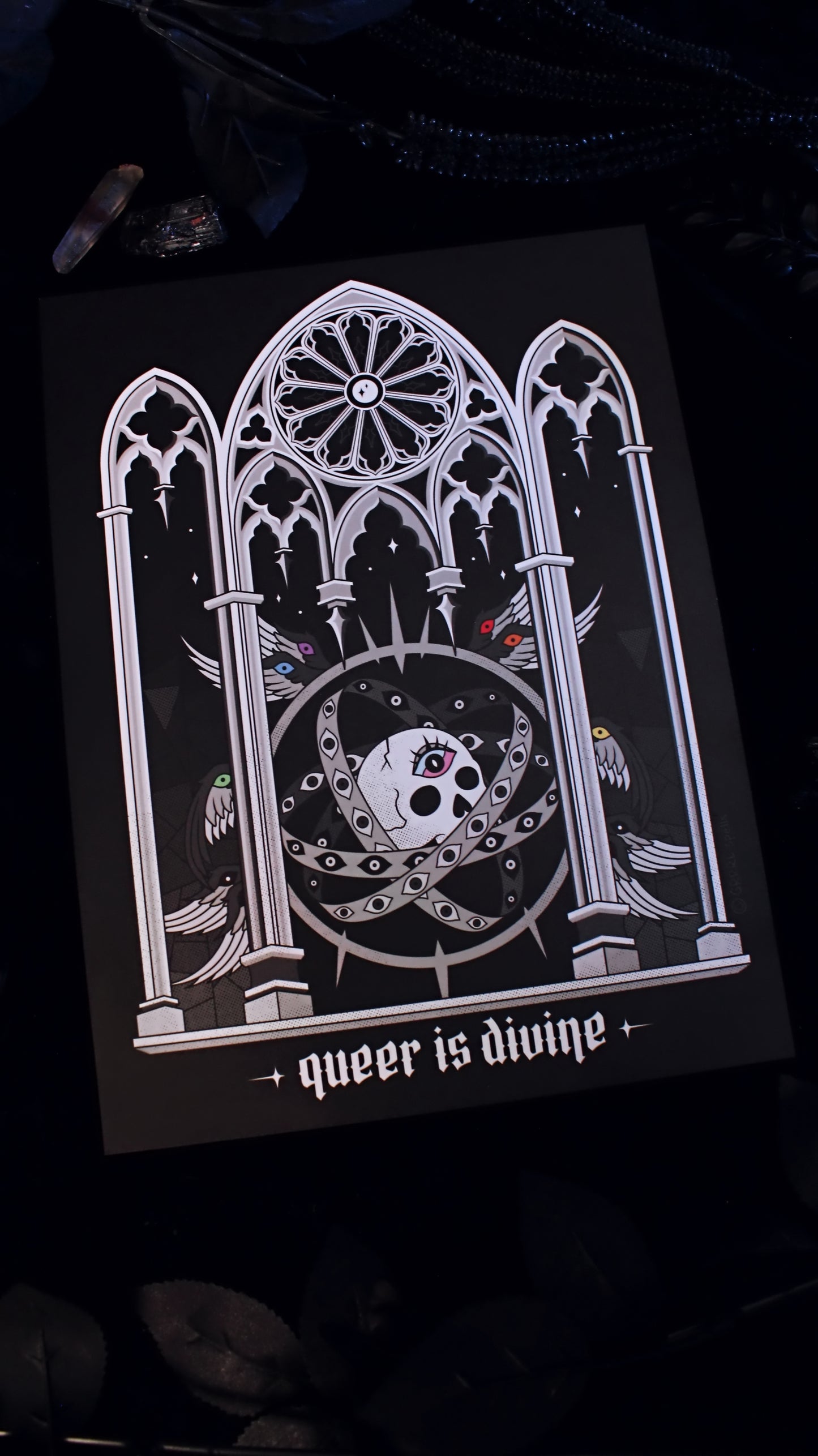 Queer Is Divine 9" x 12" Print