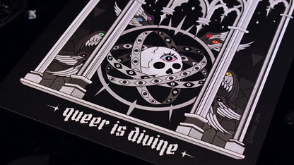 Queer Is Divine 9" x 12" Print
