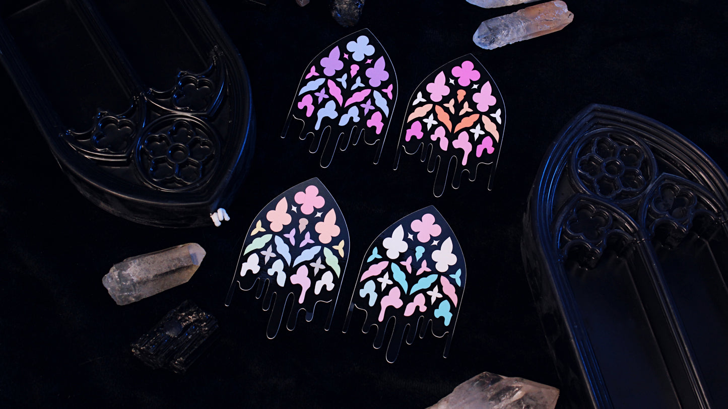 Trans Gothic Cathedral Window Sticker
