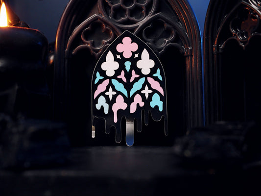Trans Gothic Cathedral Window Sticker
