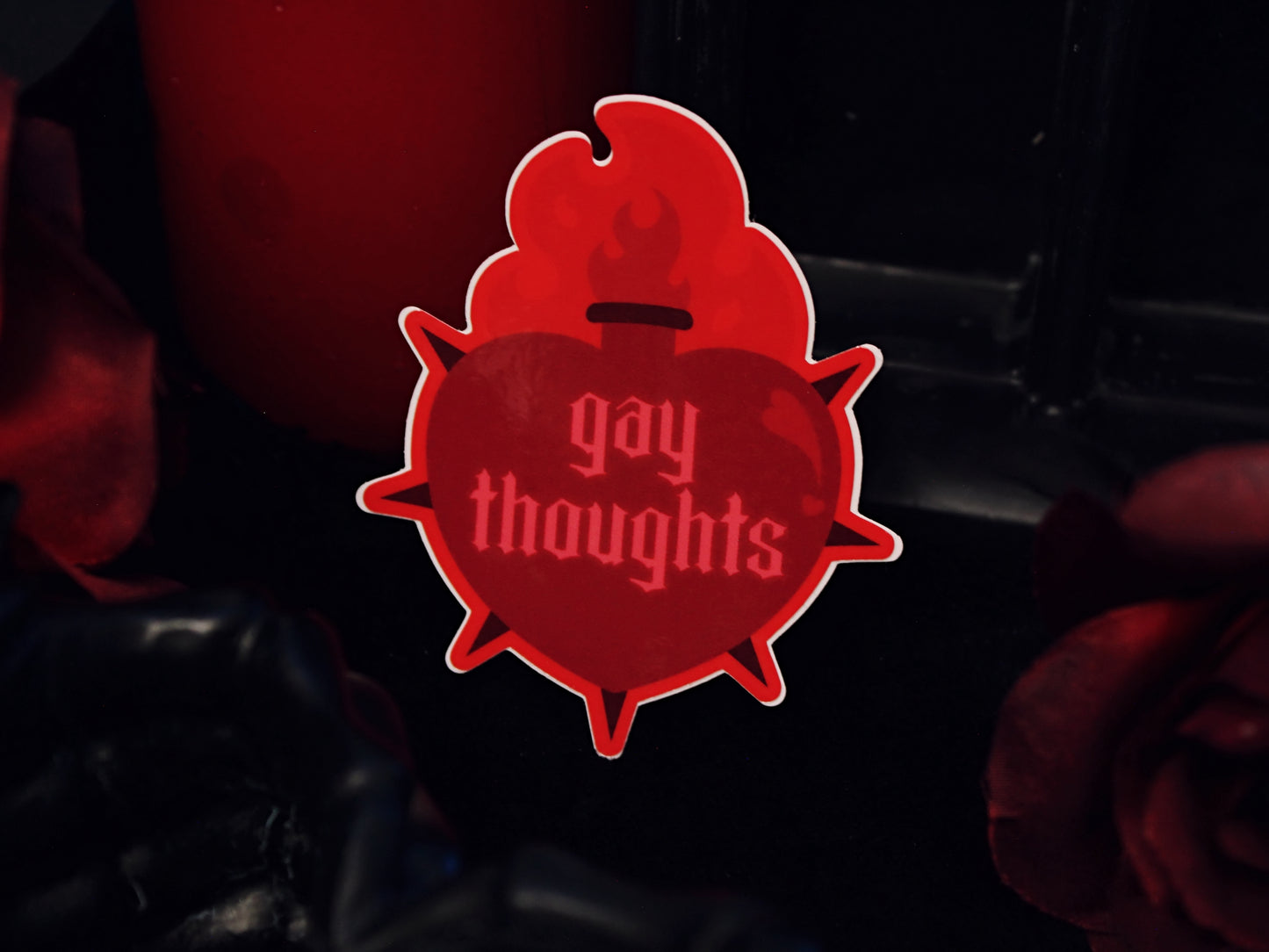 Gay Thoughts Sticker