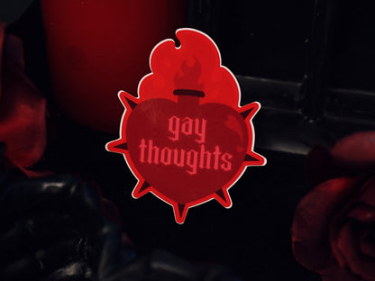 Gay Thoughts Sticker