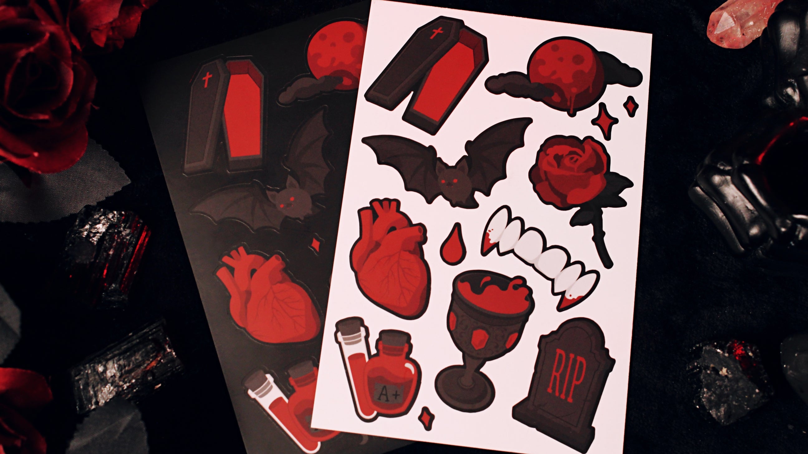 Vampire Lover Sticker Sheet – GRRRL Spells