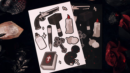 Feuille d’autocollants magiques queer