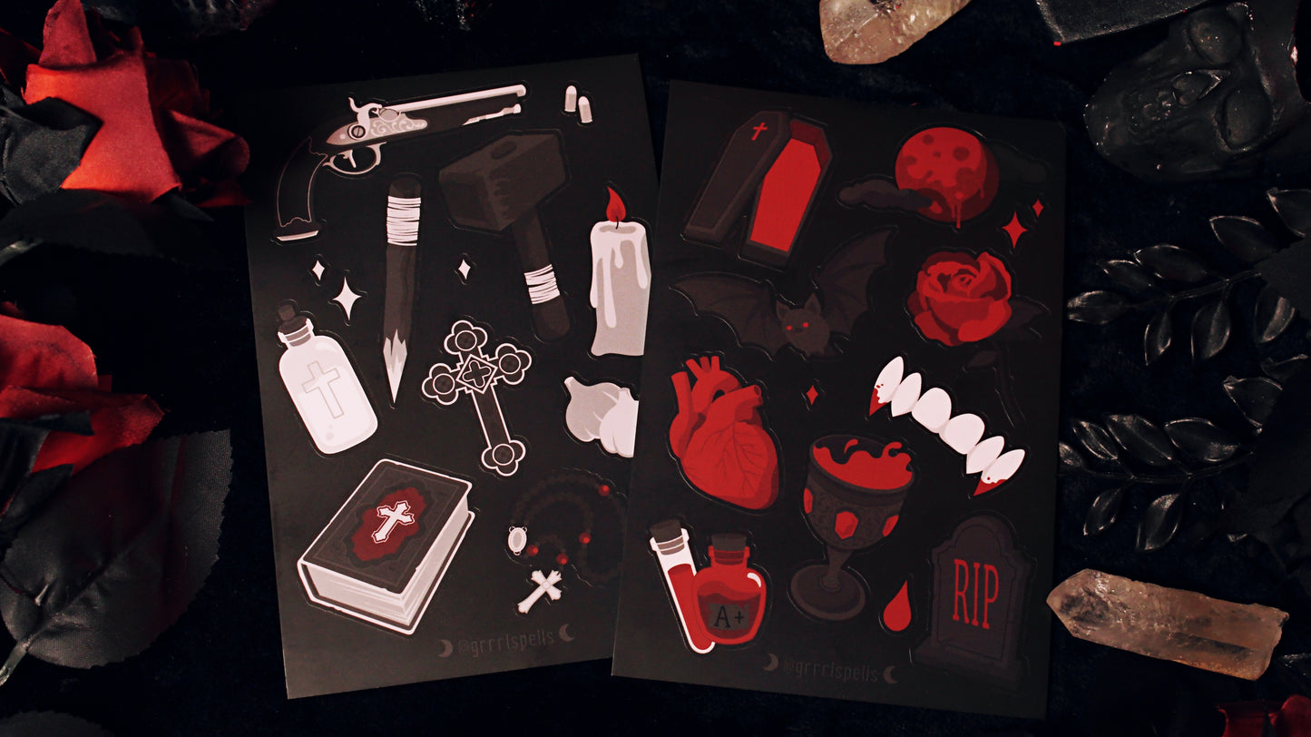 Vampire Lover Sticker Sheet