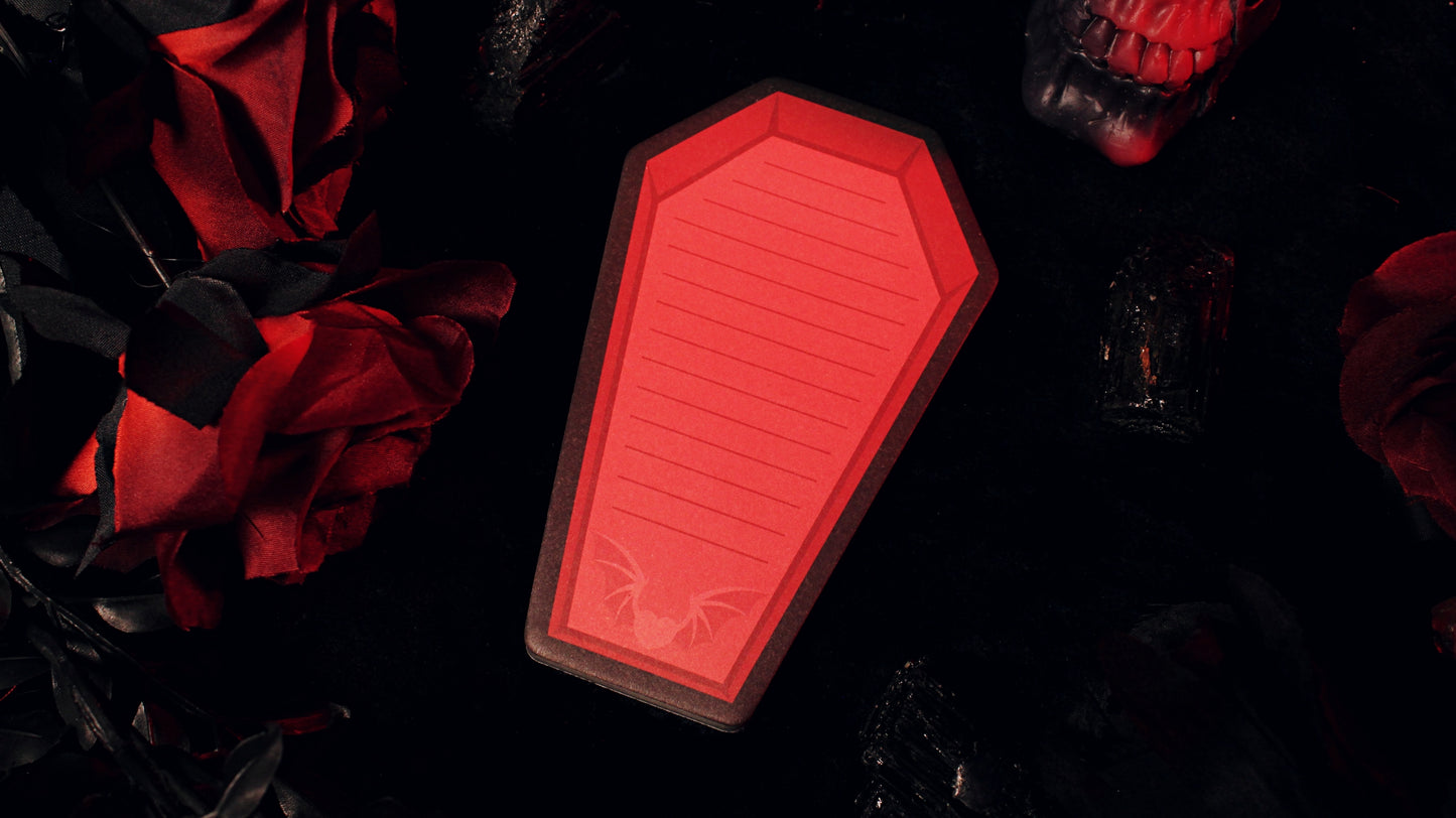 Vampire Coffin Sticky Notes