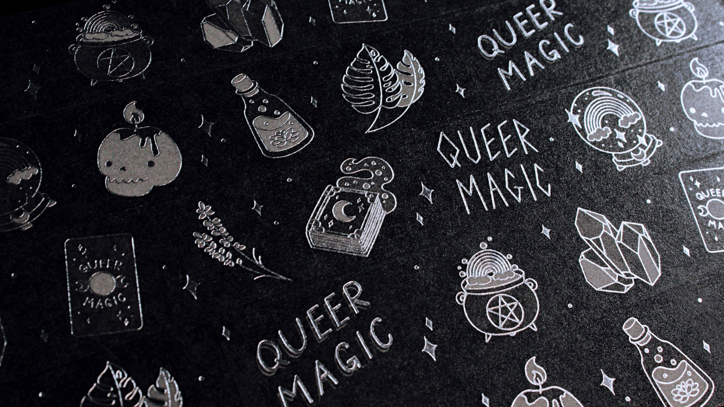 Queer Magic Washi Tape (Silver Foil)