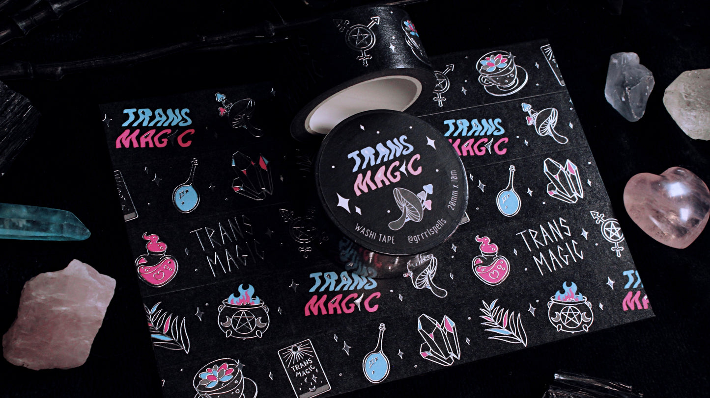 Trans Magic Washi Tape (Silver Foil)
