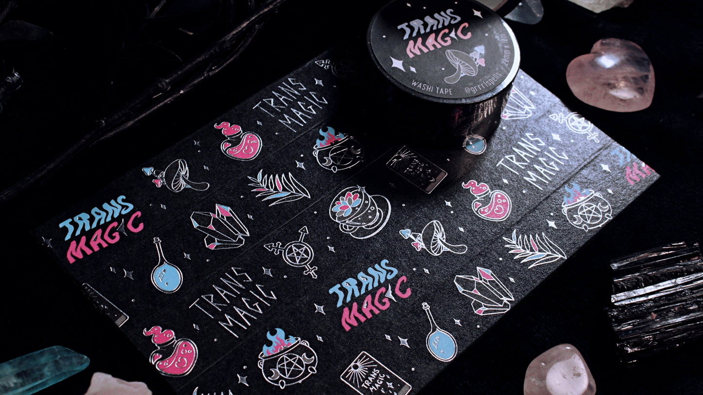 Trans Magic Washi Tape (Silver Foil)