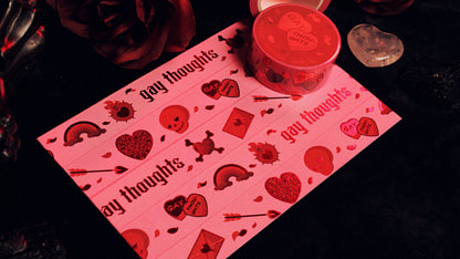 Gay Thoughts Washi Tape (Red Foil)