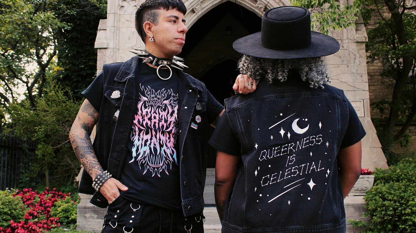 Queerness Is Celestial Denim Vest