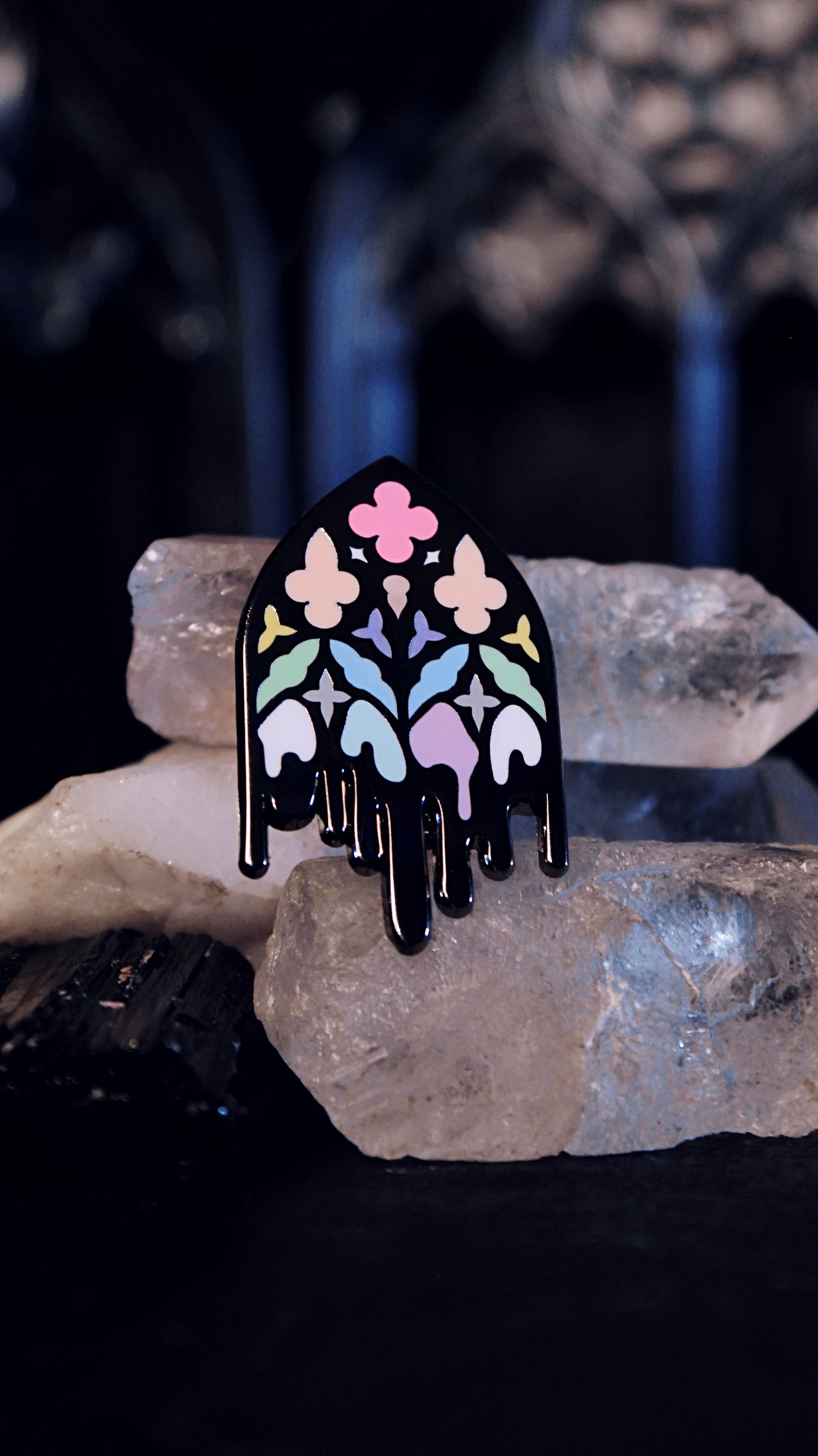 Queer Gothic Cathedral Window Pin