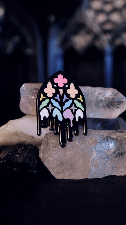 Queer Gothic Cathedral Window Pin