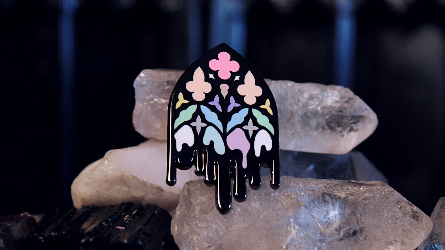 Queer Gothic Cathedral Window Pin