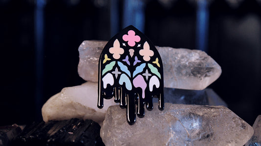 Queer Gothic Cathedral Window Pin