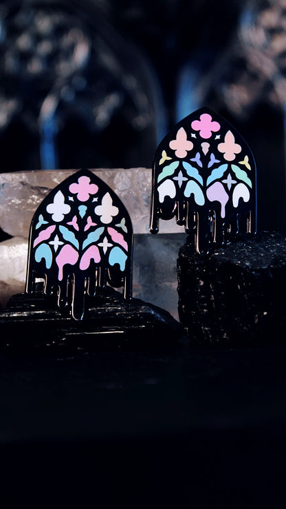 Trans Gothic Cathedral Window Pin
