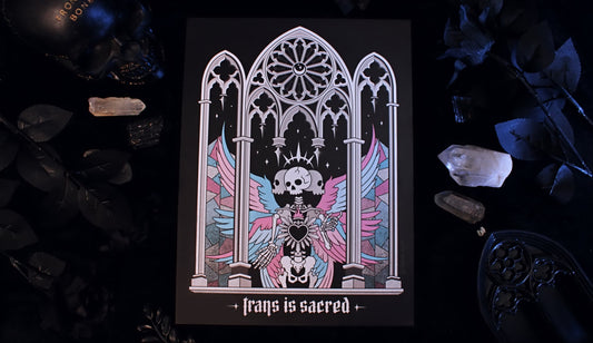 Trans Is Sacred 9" x 12" Print