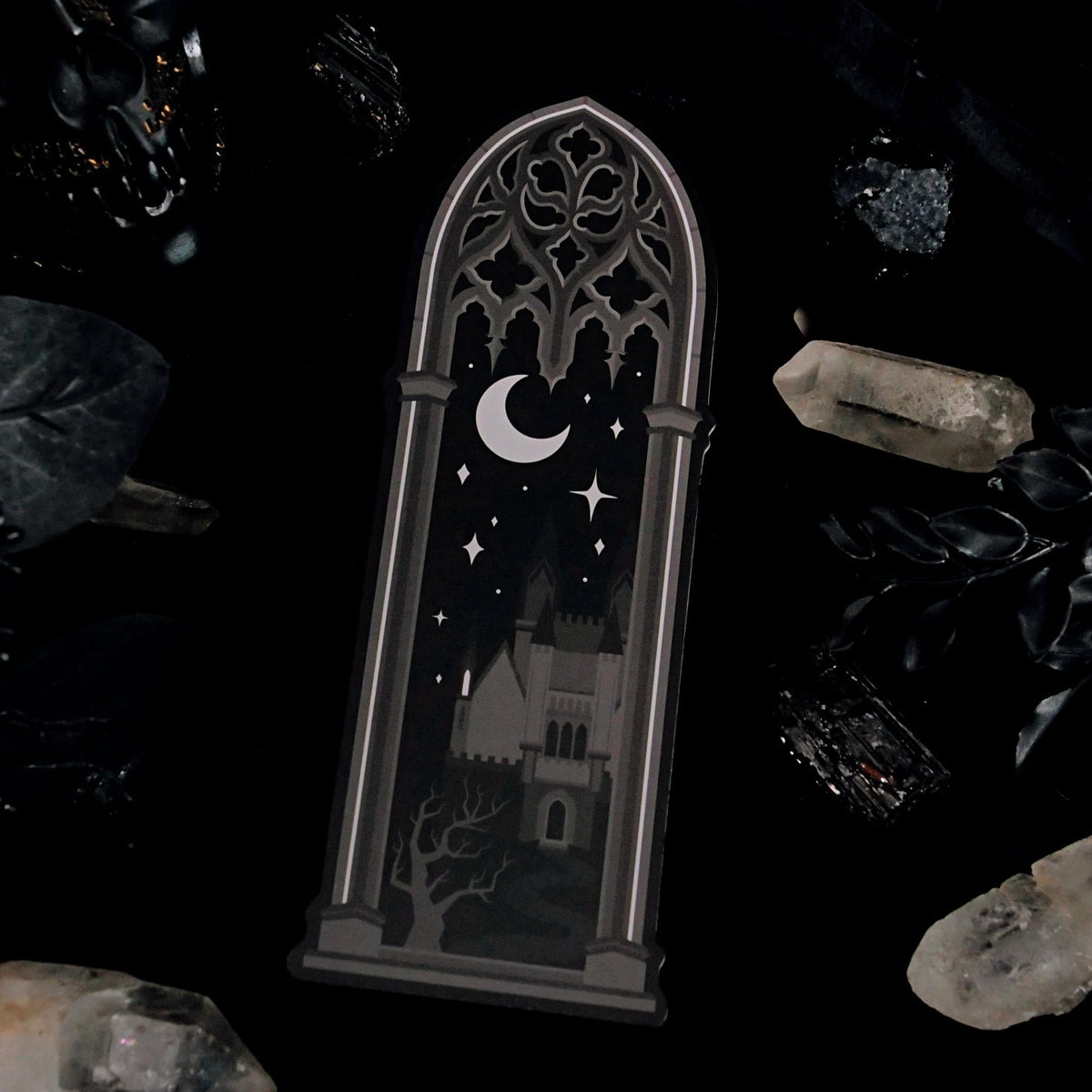 Night Castle Gothic Cathedral Arch Bookmark