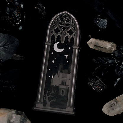 Night Castle Gothic Cathedral Arch Bookmark