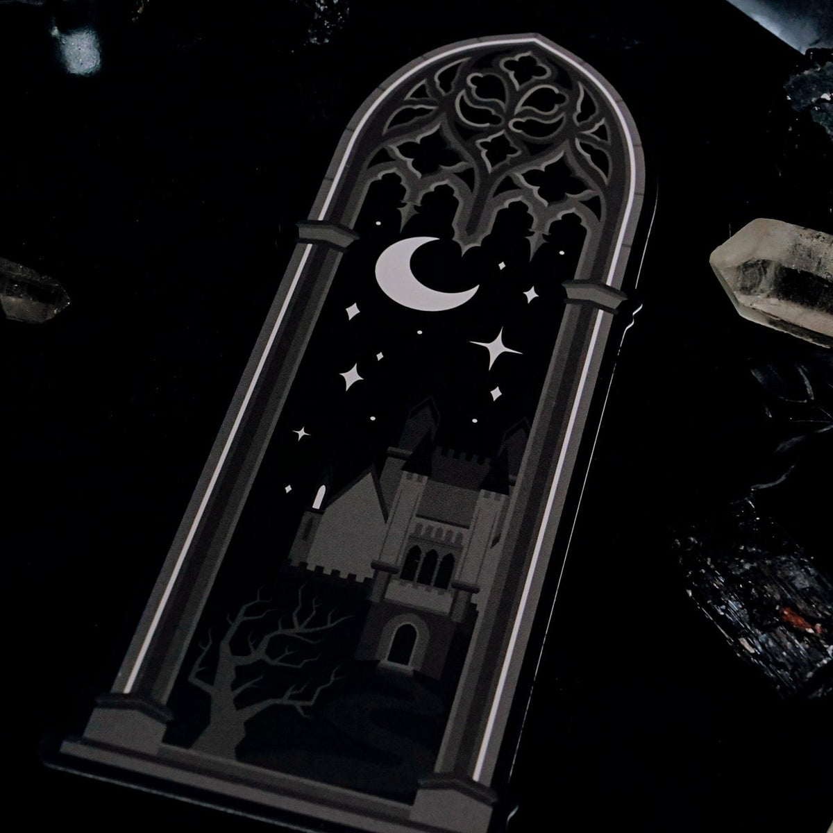 Night Castle Gothic Cathedral Arch Bookmark